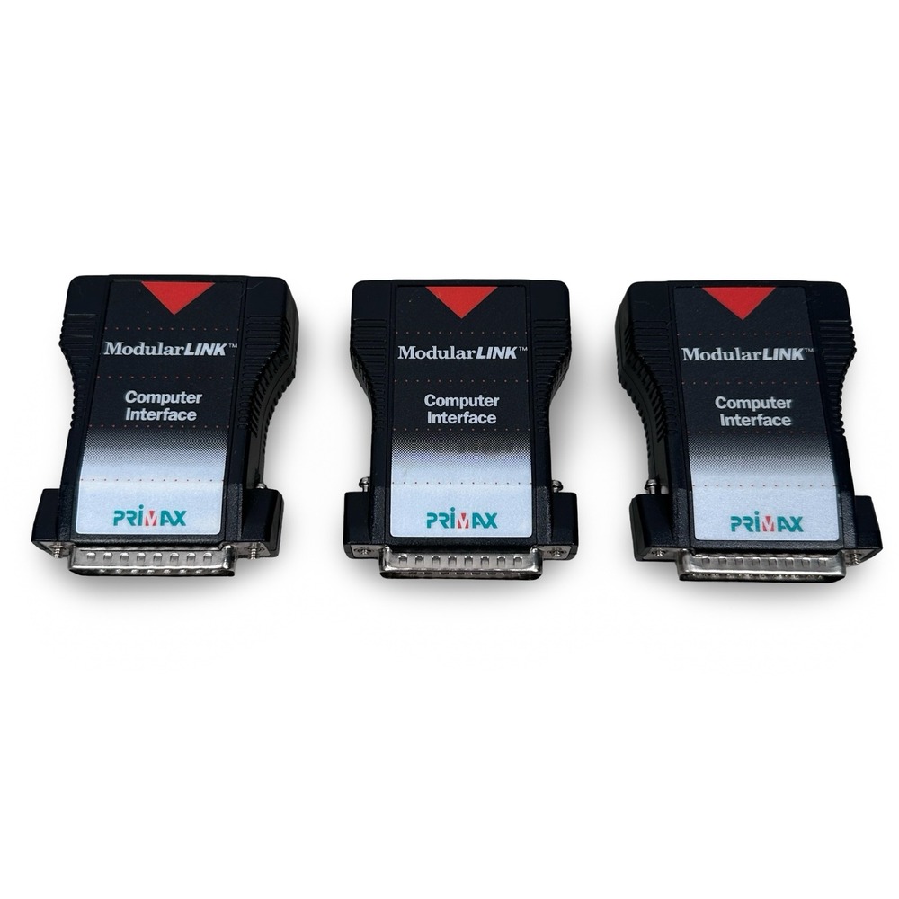 Primax ModularLINK ML100 Computer Interface DB25 to RJ45 Adapter Set of 3 Black